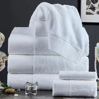 Cotton white towels