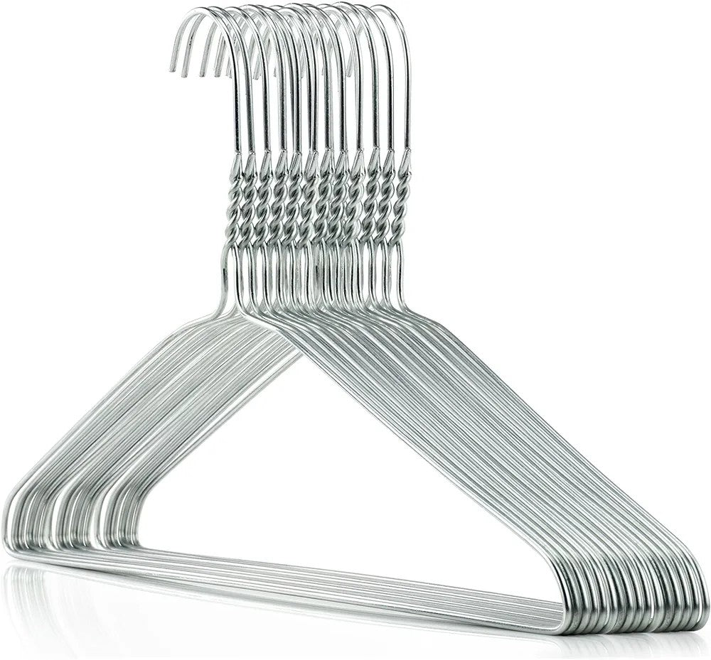 10 stainless hangers set