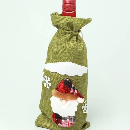 2pc  gift bags for wine bottle/Santa candy bags