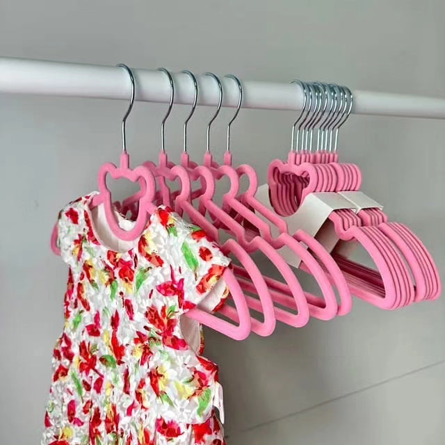 10pc Kids Velvet Hangers