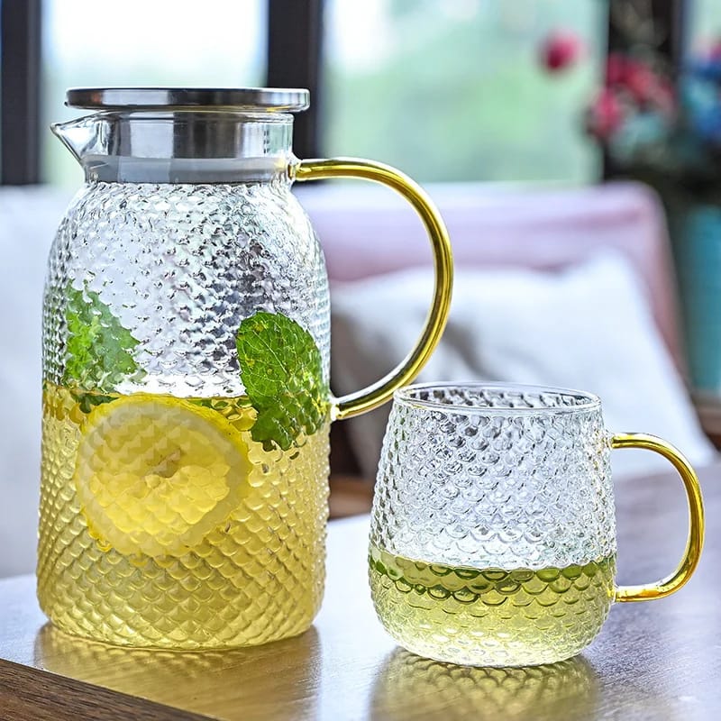 Heat Resistant Transparent Teapot Set