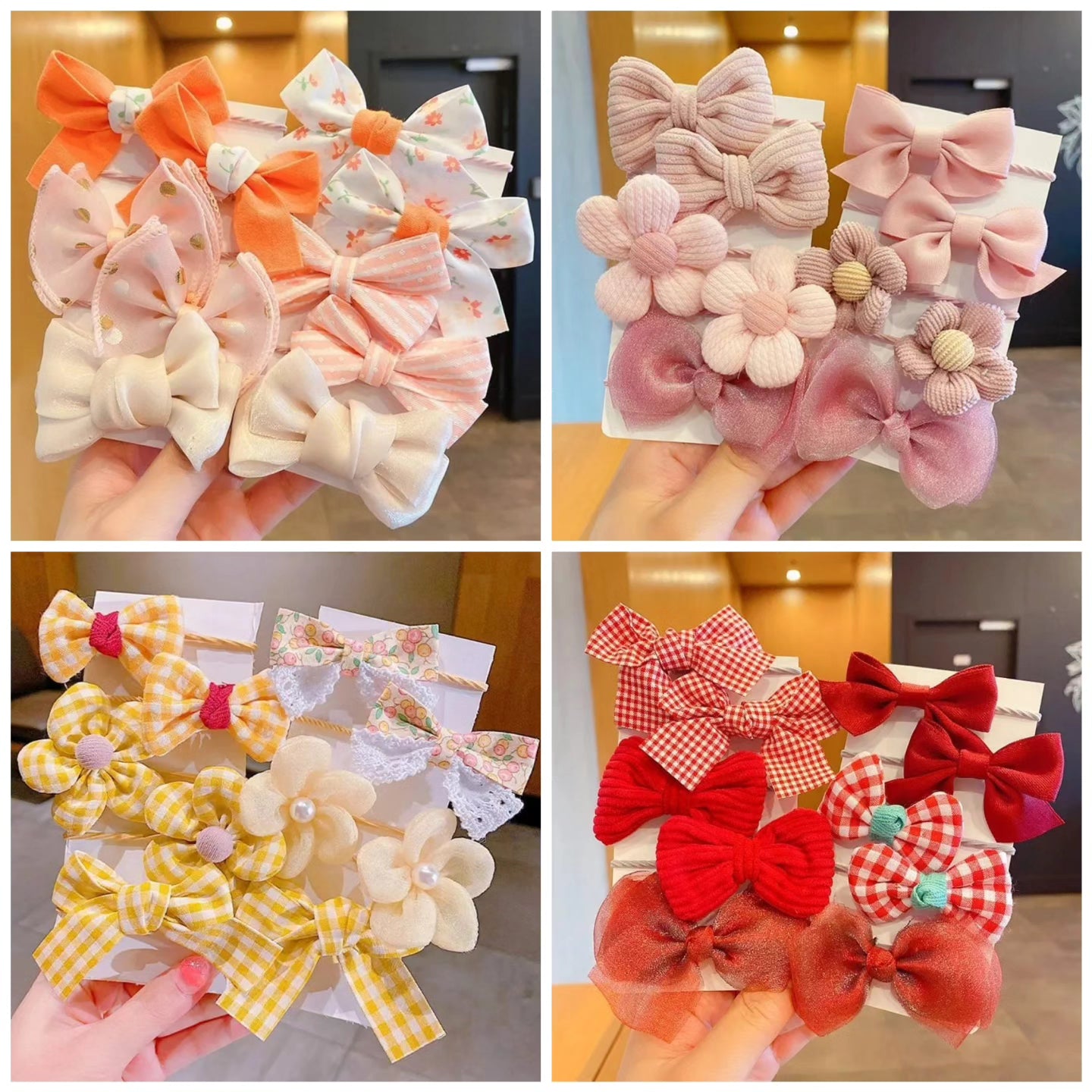 Cute bowknot set for kids hair