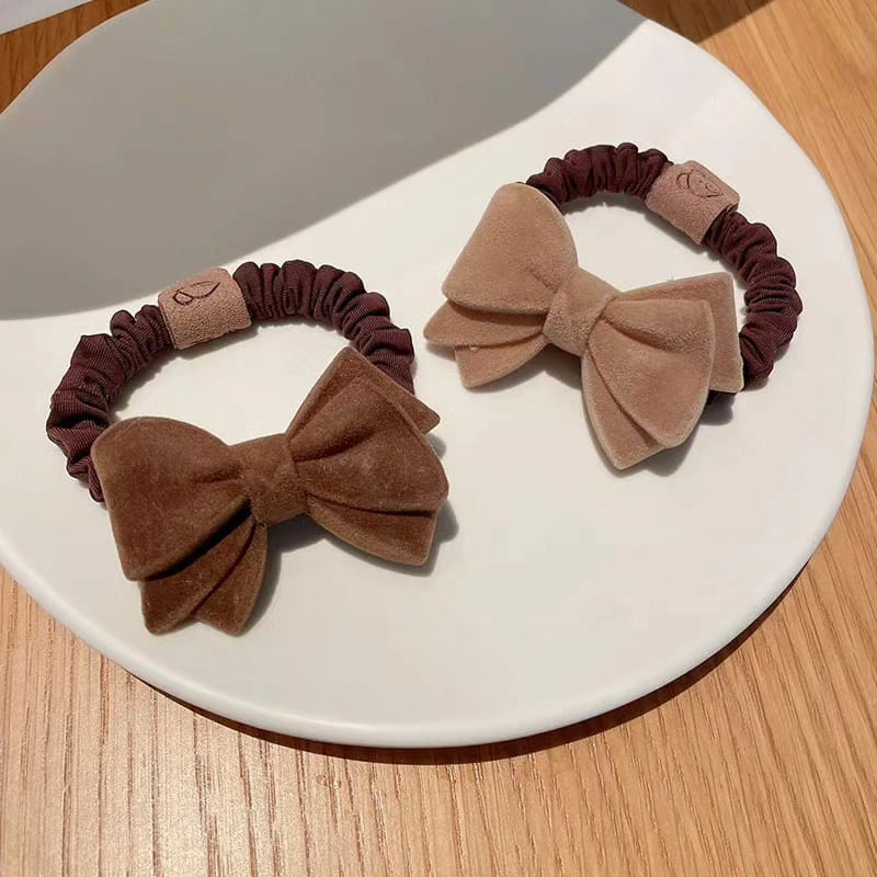 Cute Bow Knot Heart Hair Tie