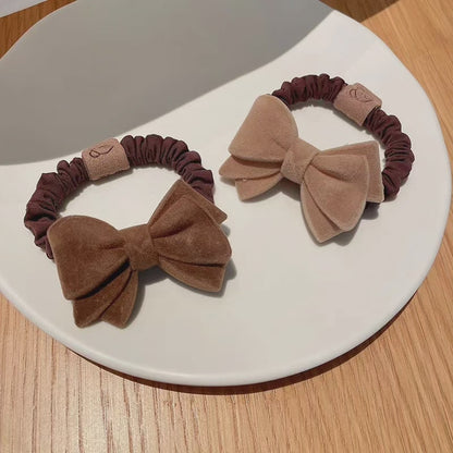 Cute Bow Knot Heart Hair Tie