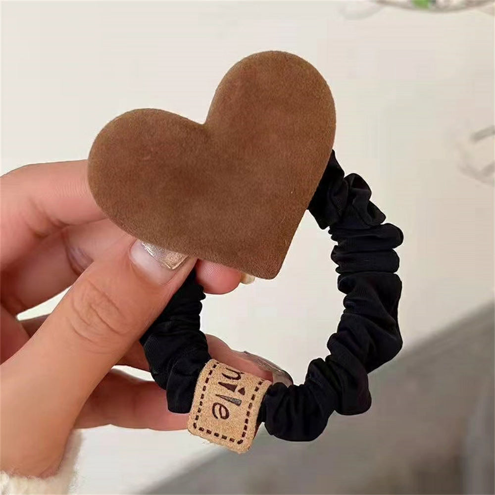 Cute Bow Knot Heart Hair Tie