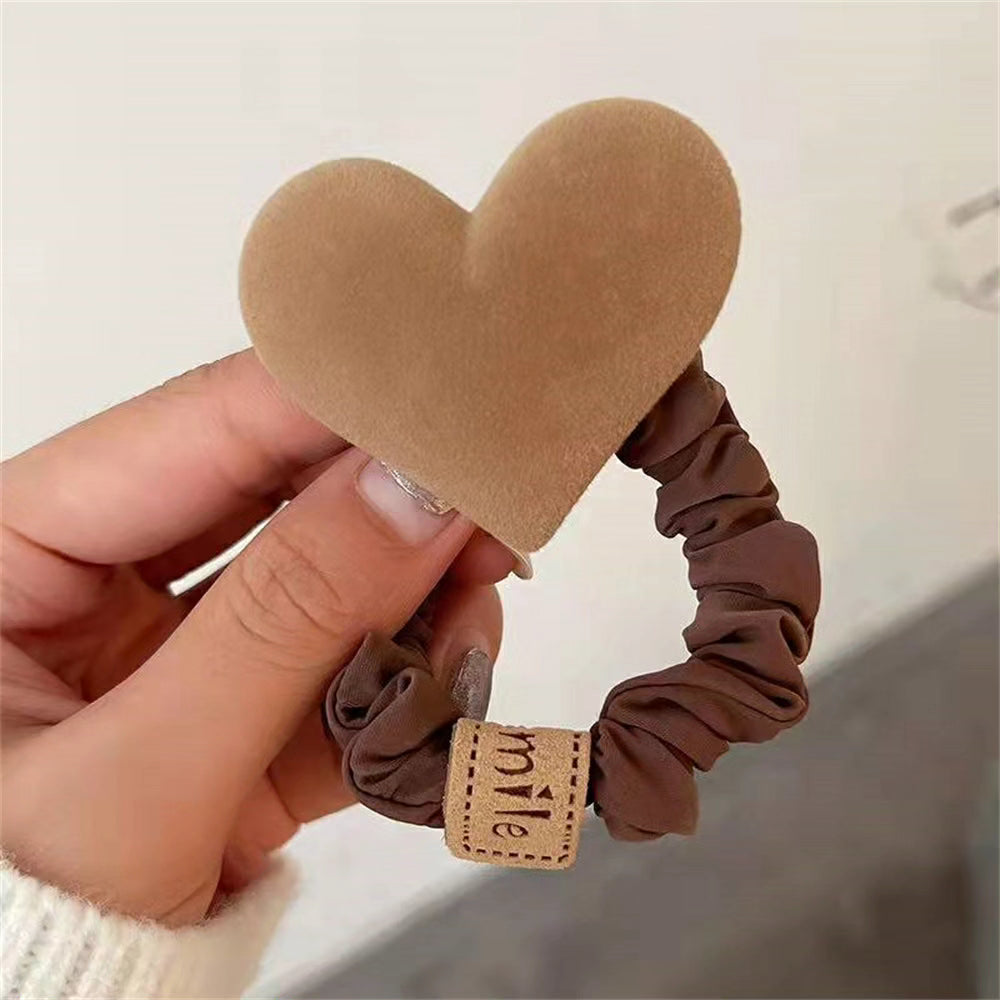 Cute Bow Knot Heart Hair Tie