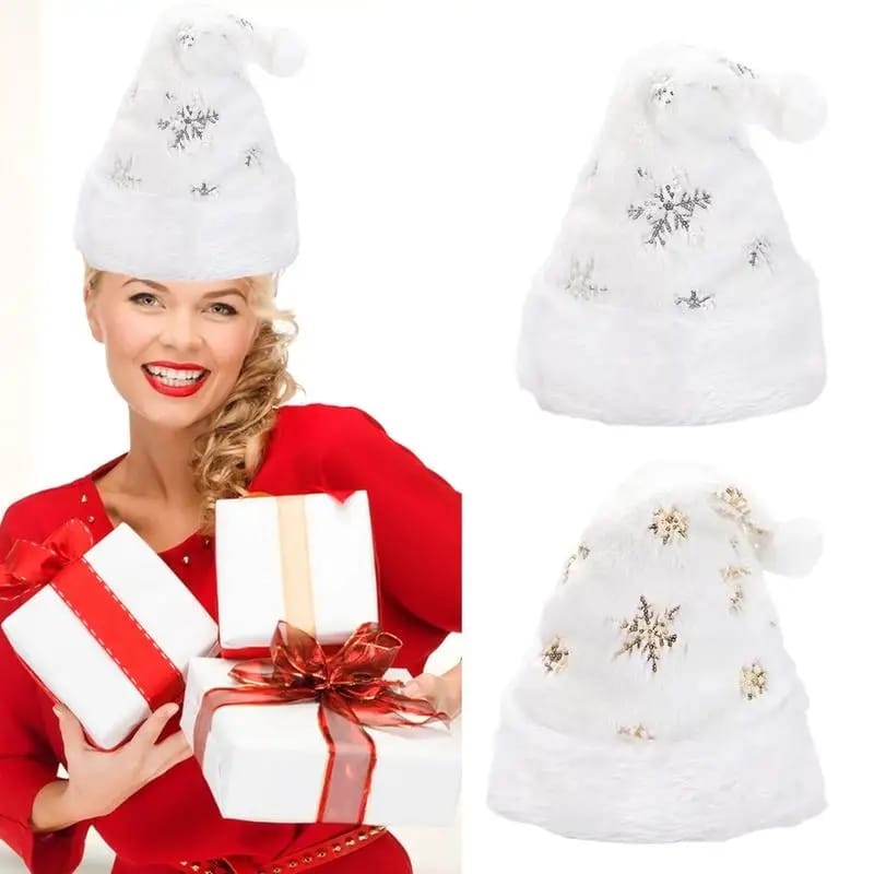 Christmas hats white