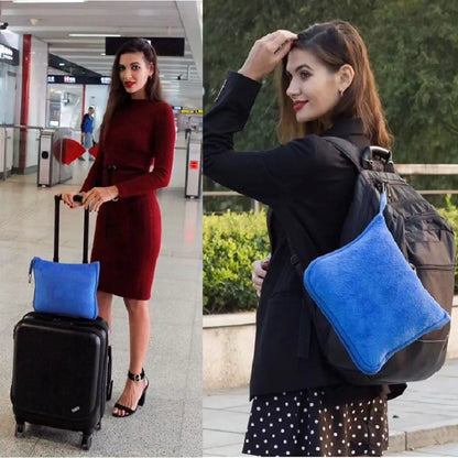 2 in 1 Foldable Travel Banket Pillow
