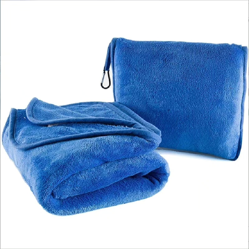 2 in 1 Foldable travel blanket/pillow