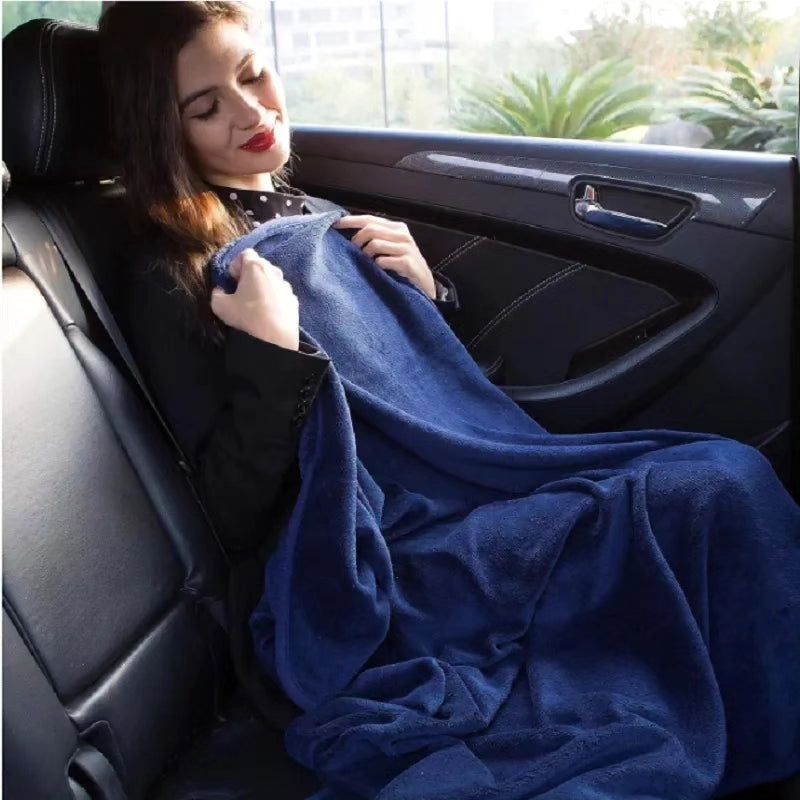 2 in 1 Foldable travel blanket/pillow