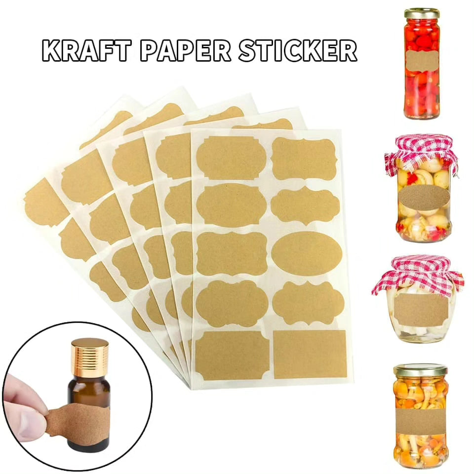 Fancy Shape Kraft Paper Labels