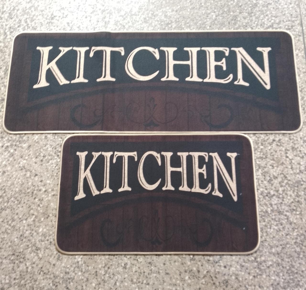 2Pc Rubber nonslip Kitchen Mats