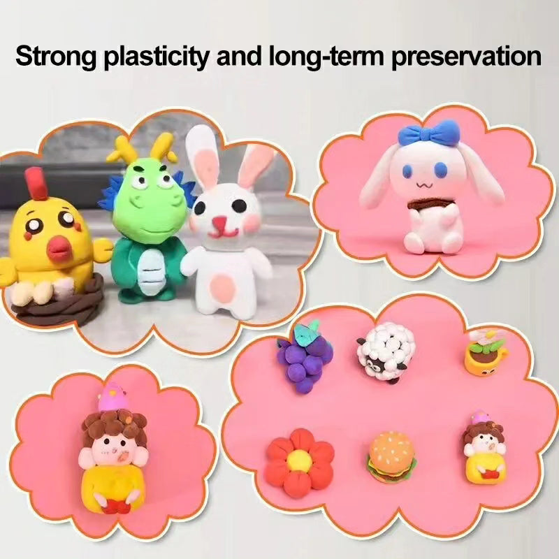 36pcs Dry Modeling Clay