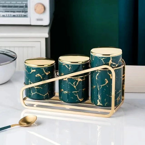 3pcs Cannister & stand