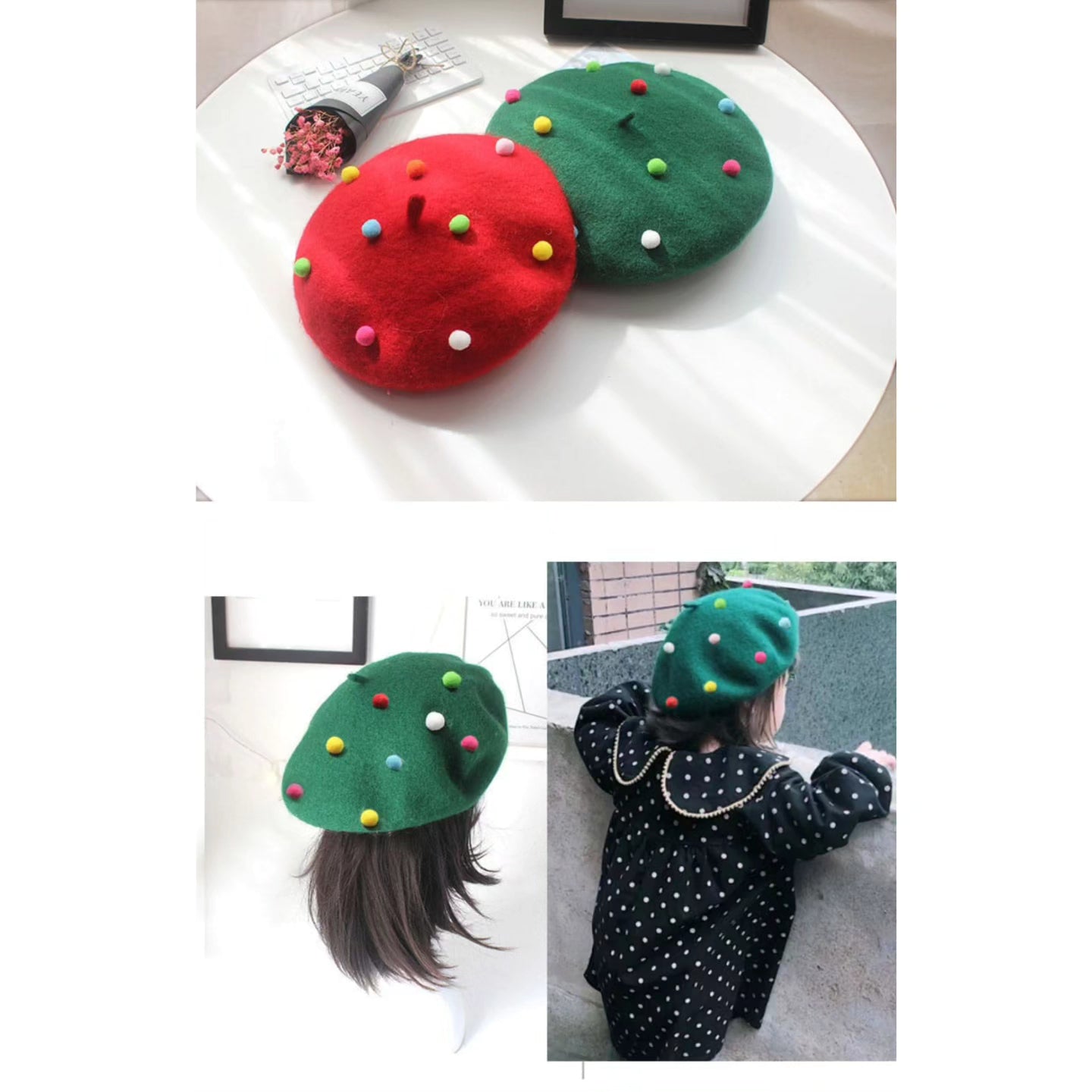 Colourful Kids/Women Berets