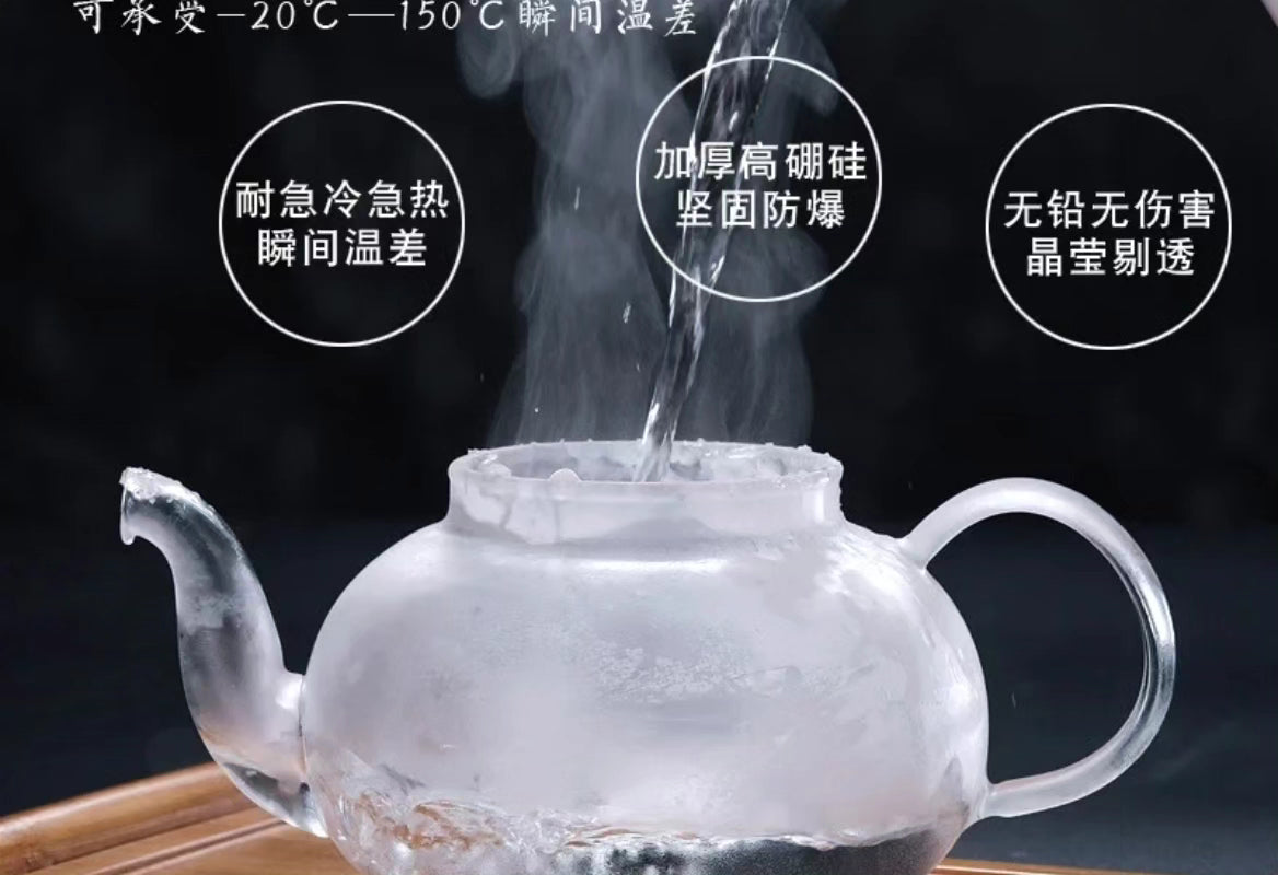 Glass tea pot