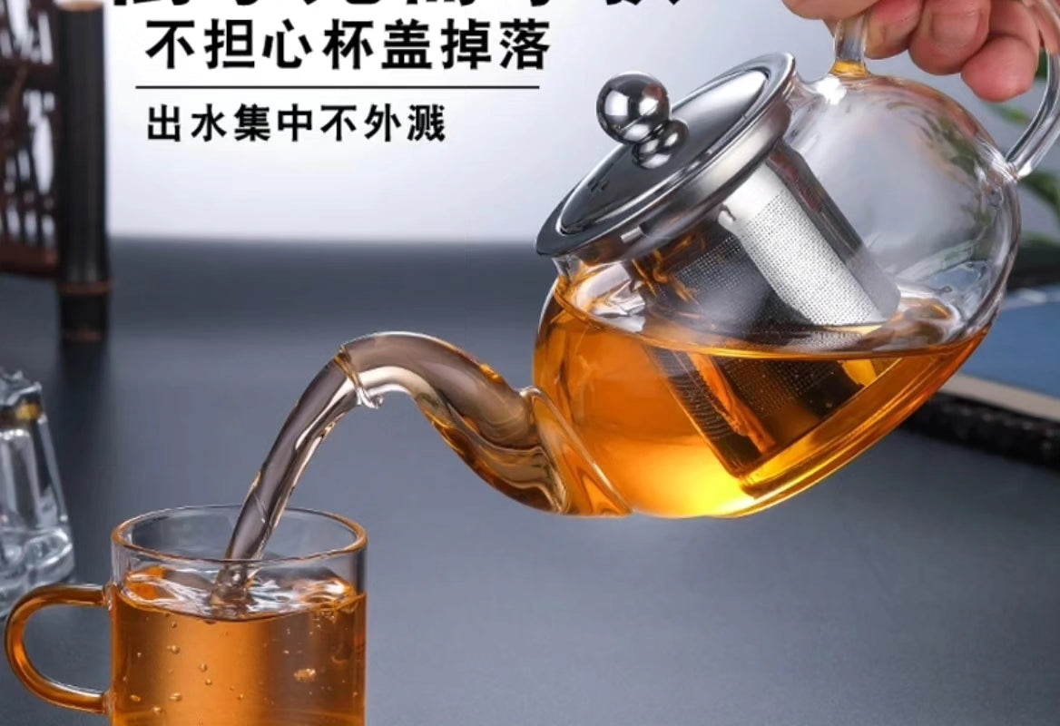 Glass tea pot