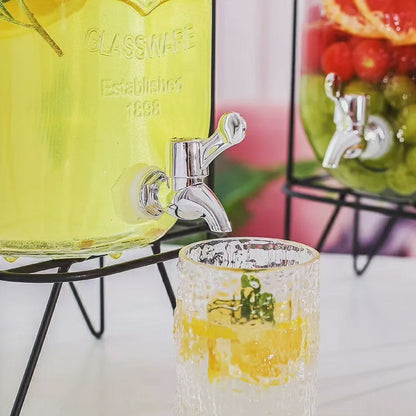 Large Capacity Glass Jar Dispenser with Faucet