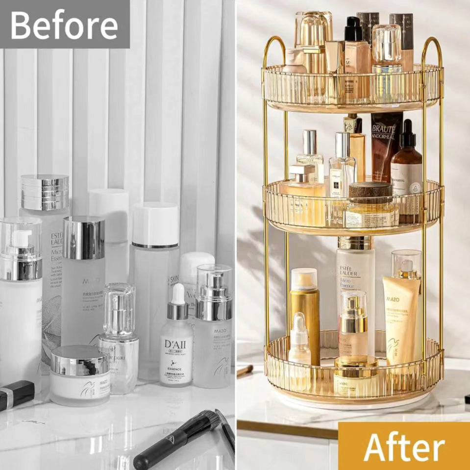 360 Rotating Organizer Multipurpose Storage Holder Rack