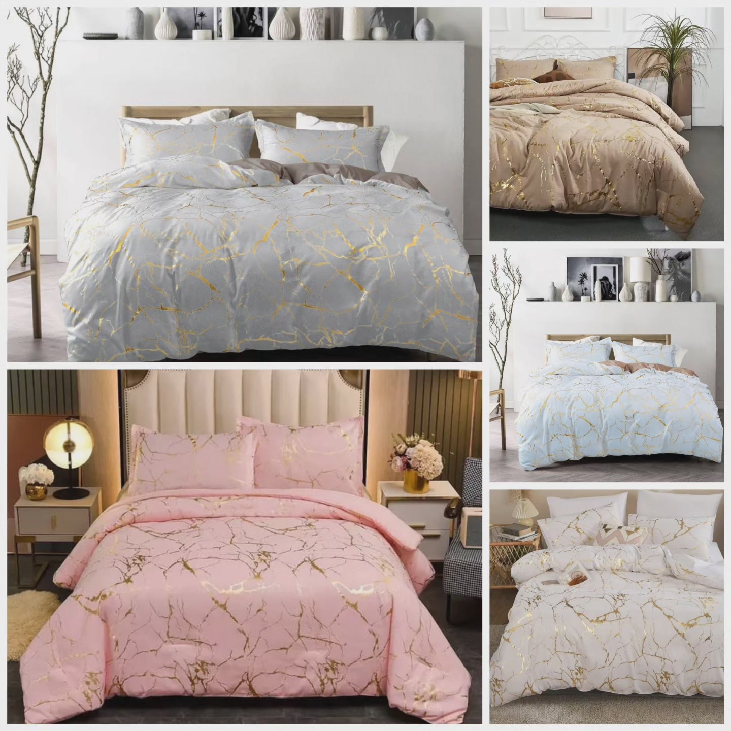 6*7  Marble duvet cover set