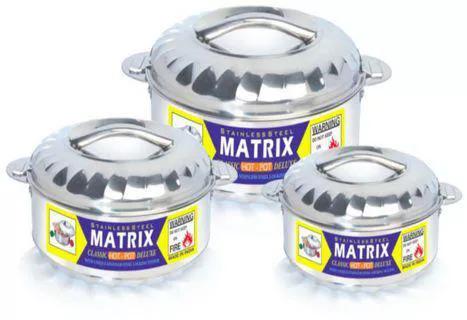 Extra large stainless hotpots set of 3