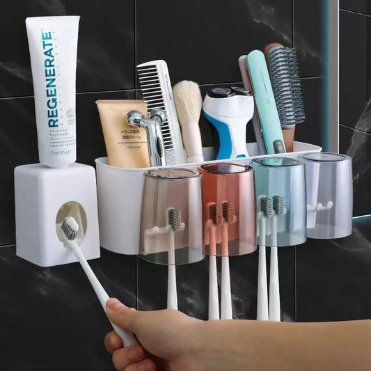 Portable Toothbrush and Toothpaste Dispenser