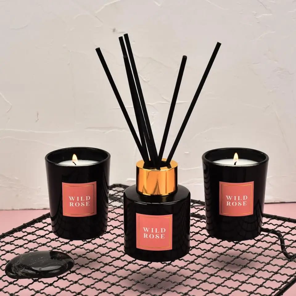 50ml Reed Diffuser+2pc Scented Candles