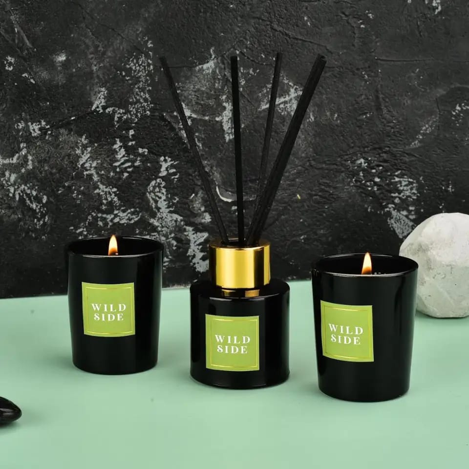 50ml Reed Diffuser+2pc Scented Candles