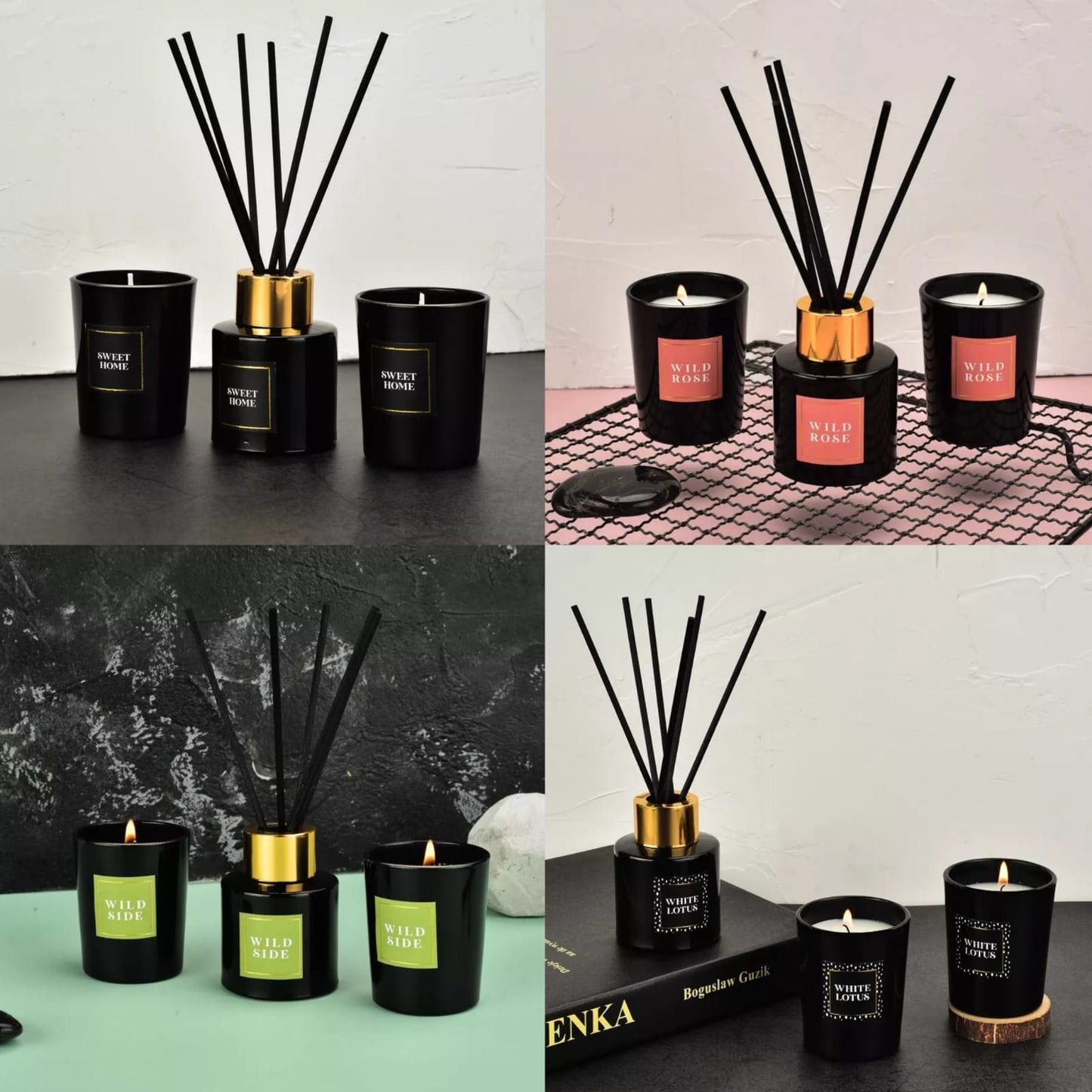 50ml Reed Diffuser+2pc Scented Candles