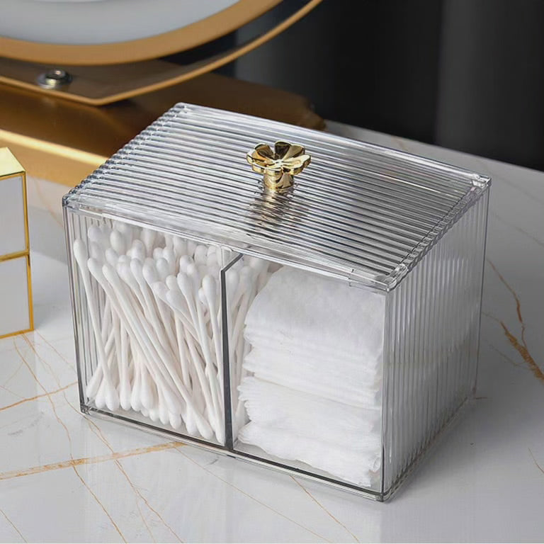 Acrylic Cotton Swabs Cosmetic Storage Box