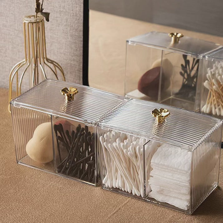 Acrylic Cotton Swabs Cosmetic Storage Box