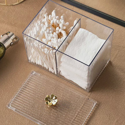 Acrylic Cotton Swabs Cosmetic Storage Box