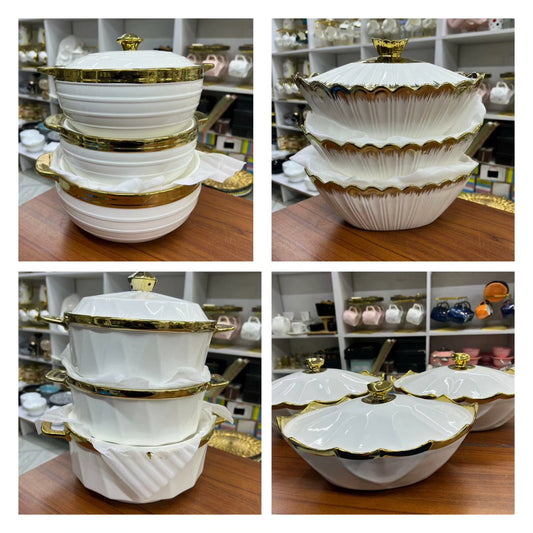 3pcs Ceramic Serving Bowls