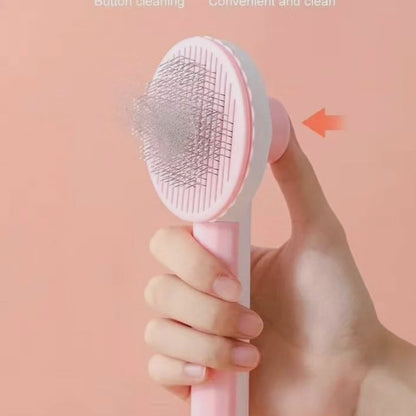 Pet grooming brush