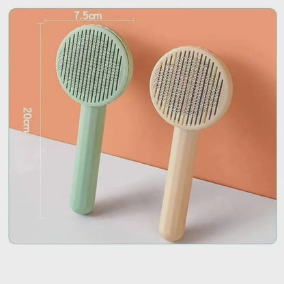 Pet grooming brush