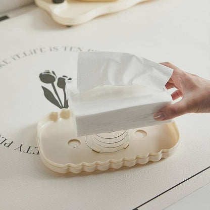 White Shell Tissue Box