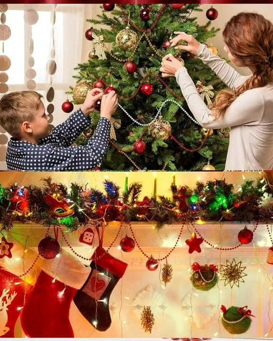 10 Meter Christmas Tree Decorative Beads Garland