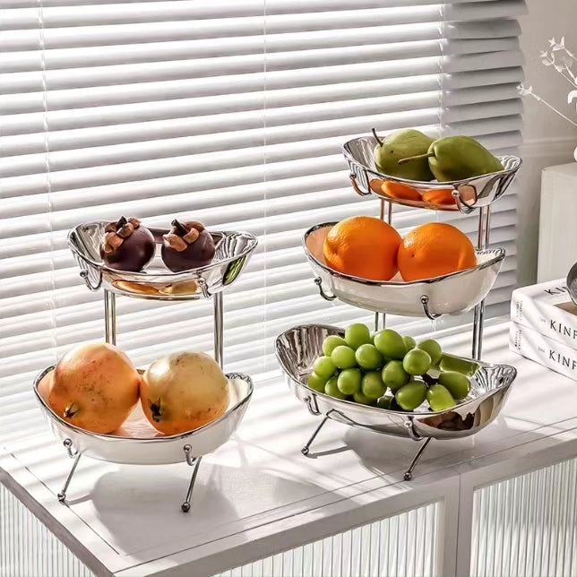 Ceramic 3 tier snack stand