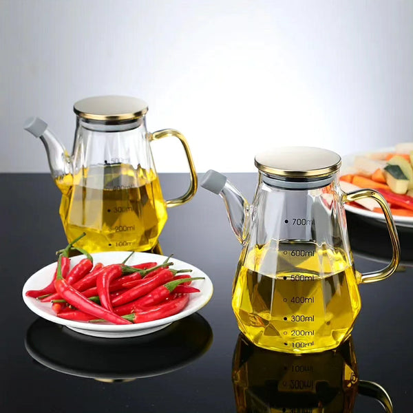 500ml Glass Diamond Shaped Oil Bottle