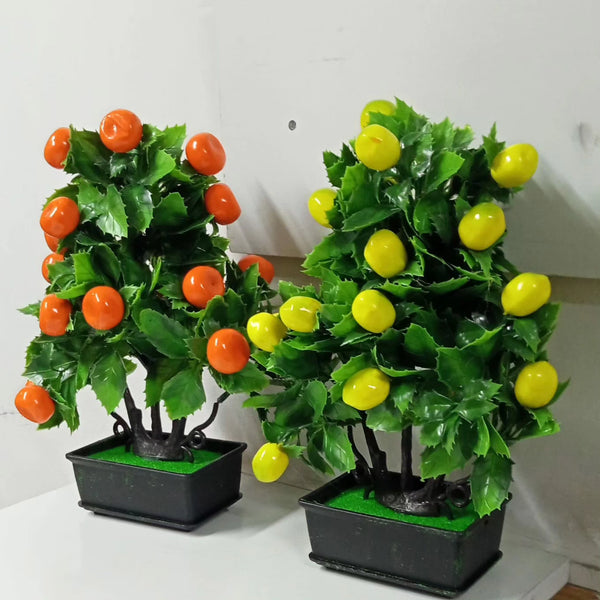 Artificial Lemon Tree Potted Plant