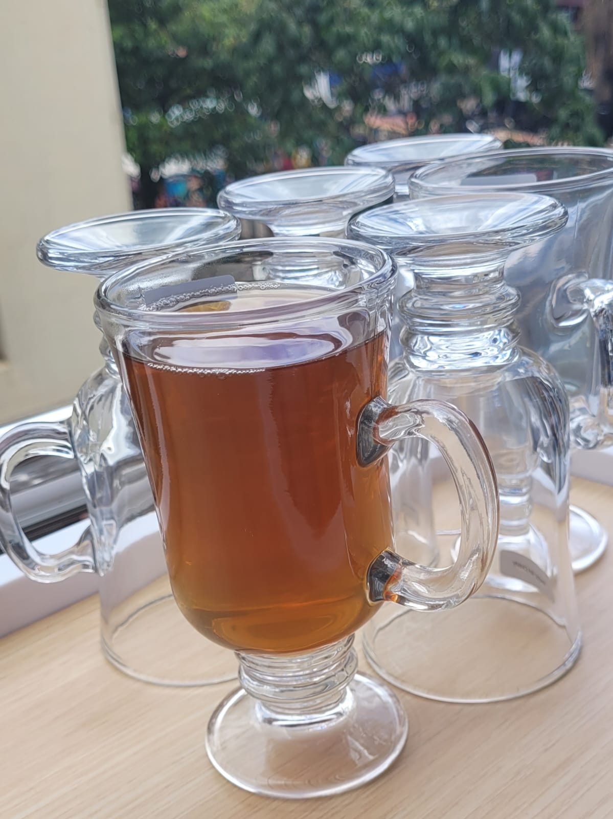 IRISH COFFEE GLASSES AND TEA POT-3495/=