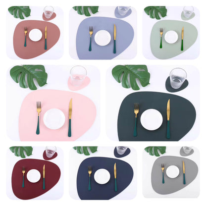 12pcs Leather table mats