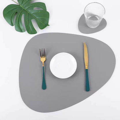 12pcs Leather table mats