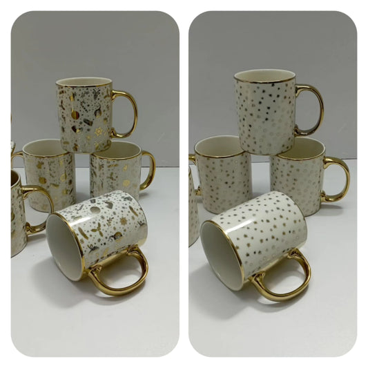 Classy ceramic mugs-2295/= 6 pcs