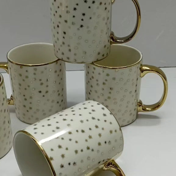 Classy ceramic mugs-2295/= 6 pcs