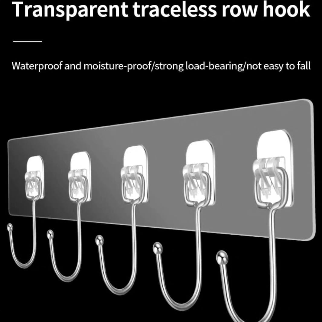 Self Adhesive Wall Hanger with 6Hooks