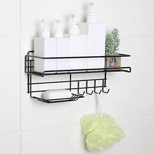 Rectangular Self Adhesive Bathroom Rack