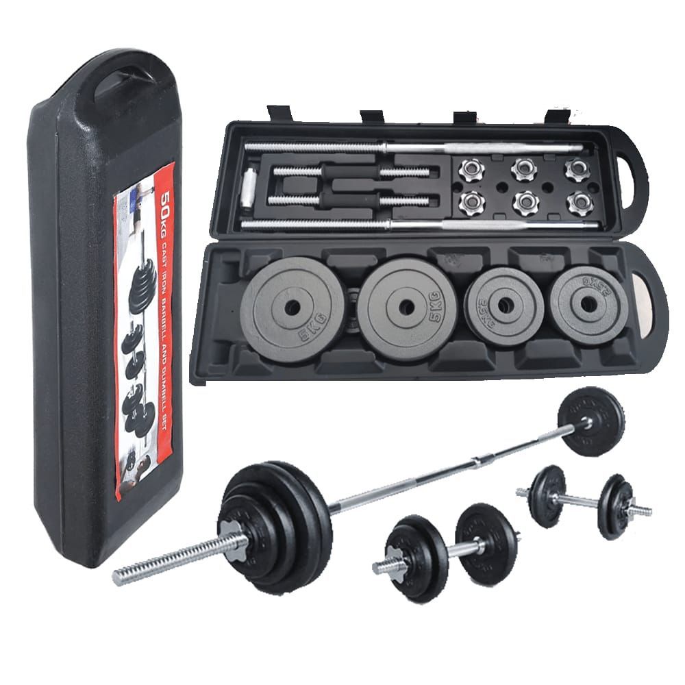 50kg Barbell and dumbbell set