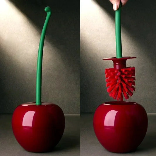 Toilet Brush And Holder Cherry Shape