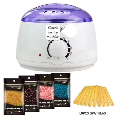 Electric Hair Waxing Machine+Spatulas+beads